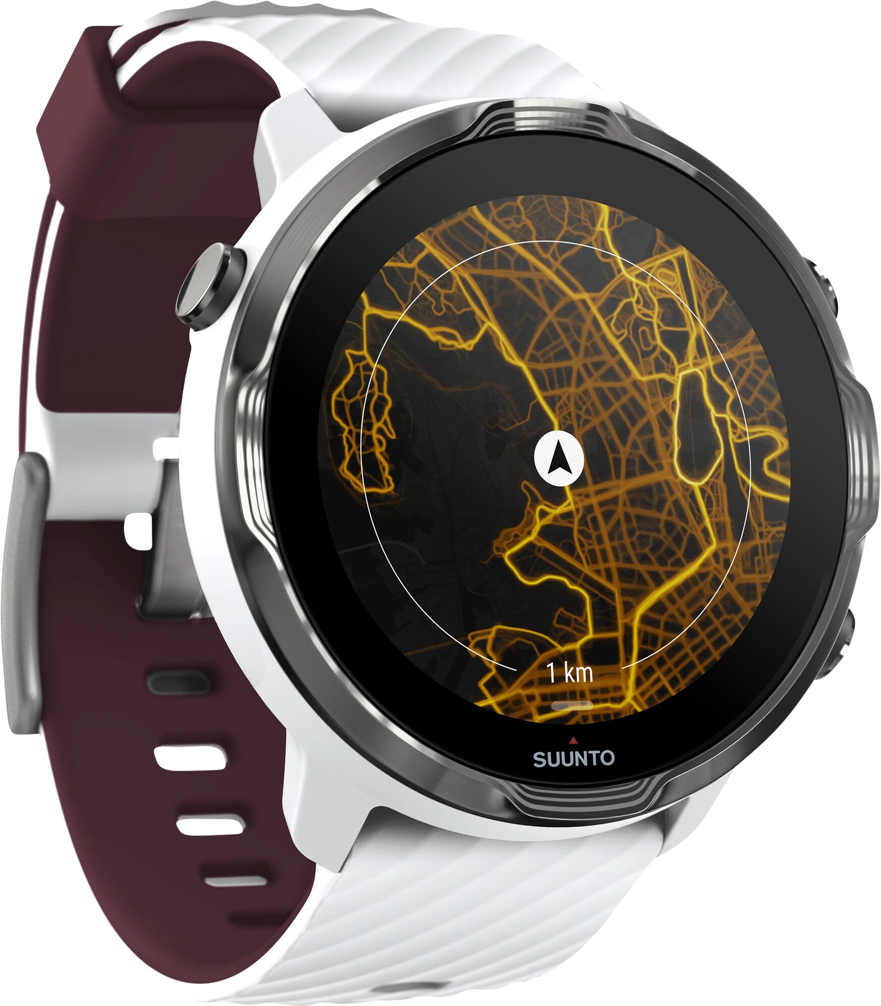 Suunto 7, smart- og sportsklokke One Size White Burgundy