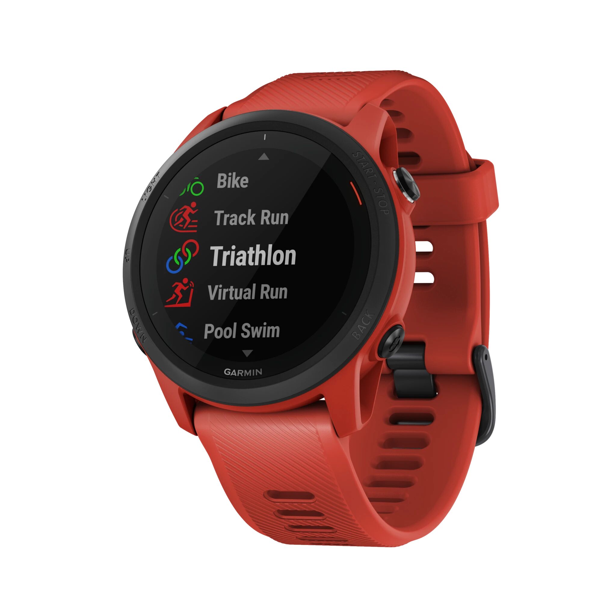 Garmin Forerunner 745 GPS EU/PAC, avansert multisportklokke, unisex STD Lava Red