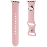 Pasek HELLO KITTY do Apple Watch 38/40/41mm Silicone Kitty Head Różowy HKAWMSCHBLP