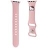 Pasek HELLO KITTY do Apple Watch 42/44/45/49mm Silicone Kitty Head Różowy HKAWLSCHBLP