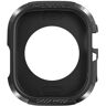 Capa preta de fibra de carbono Avizar para Apple Watch 45mm Series 7/8/ 44mm Series 2/4/5/6/ 42mm Series 1/2/3