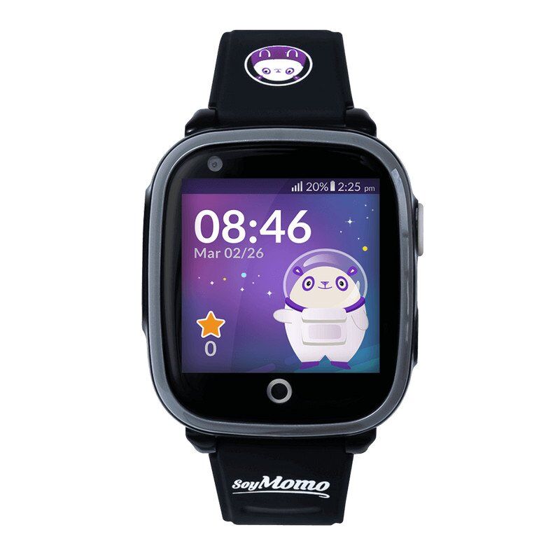 Soymomo space 4g smartwatch para crianças preto