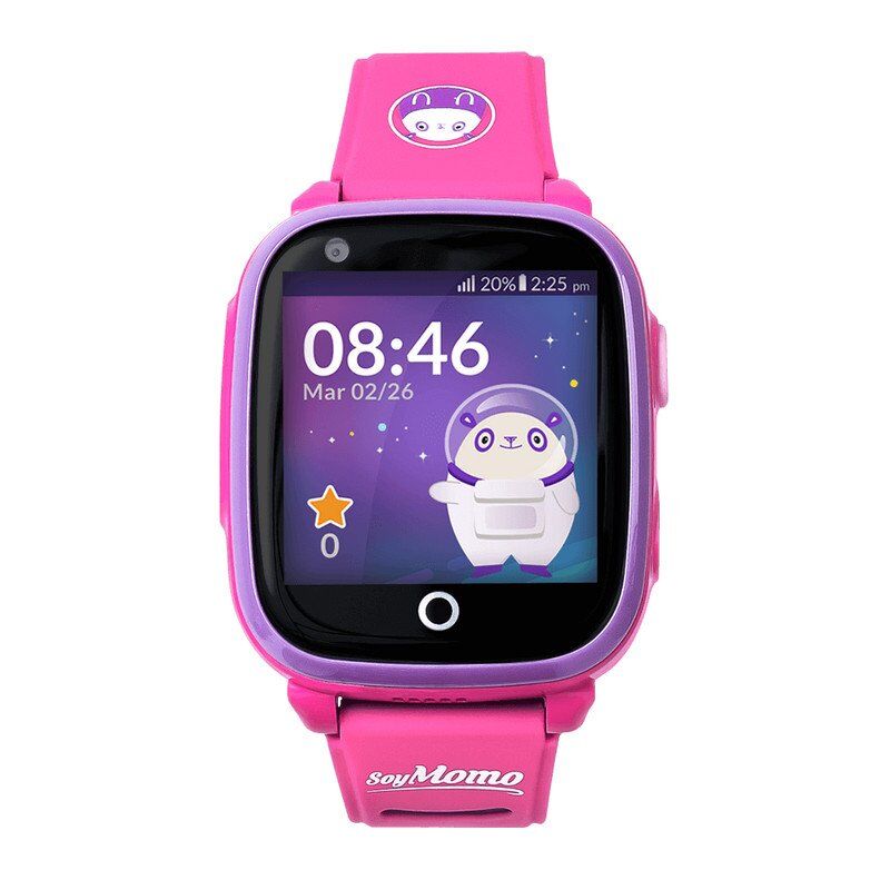Soymomo space 4g  smartwatch para crianças rosa