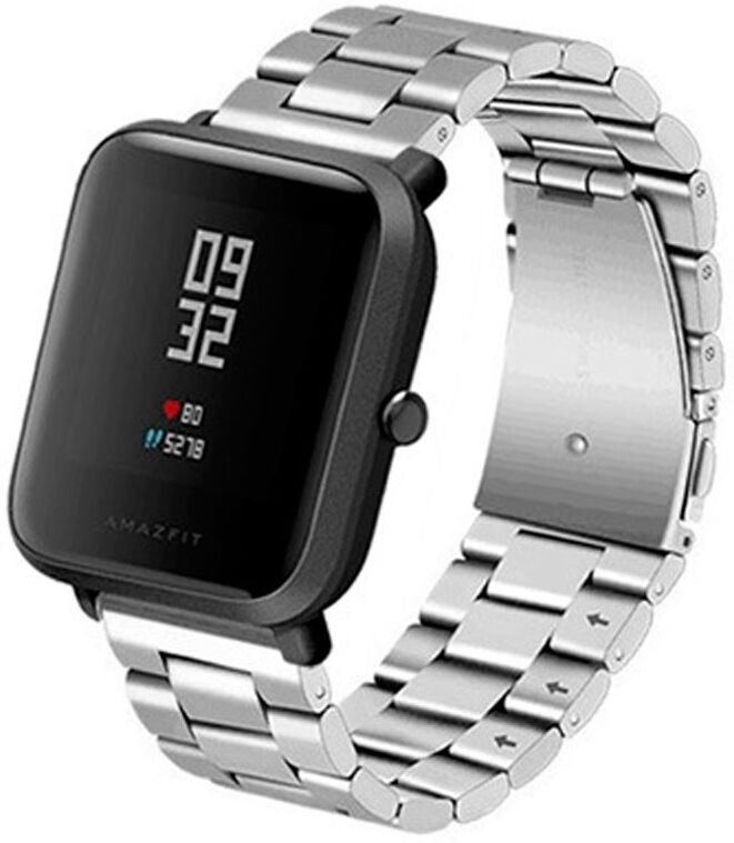 Xiaomi Correia Metática Elos (prateado) P/ Xiaomi Amazfit Gts/bip/bip Lite/ Gtr 42mm/ticwatch/huawei/samsun