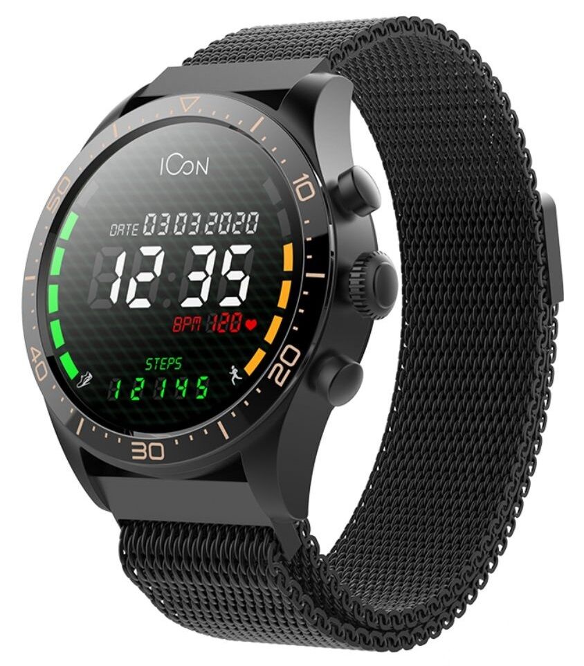 Forever Smartwatch Multifunções Amoled Icon 1.3" (preto) - Forever