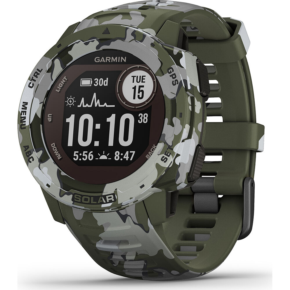 Garmin Smartwatch Instinct Solar Camo (militar) - Garmin