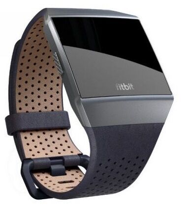 Fitbit Smartwatch Bracelete De Couro Perfurada (azul) - Fitbit