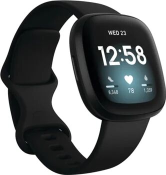 Fitbit Relógio Desportivo Versa 3 (Bluetooth - Até 6 dias de autonomia - Ecrã Tátil - Preto)