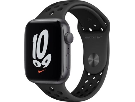 Apple Watch Nike SE GPS 40 mm Prateado com Bracelete Desportiva Antracite/Preto