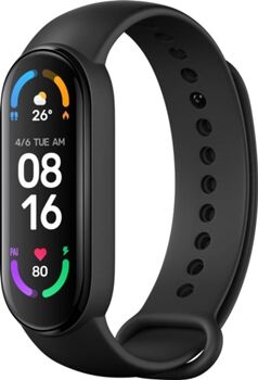 Xiaomi Pulseira Desportiva Mi Band 6 (Bluetooth - Até 14 dias de autonomia - À prova de água - SpO2 - Preto)