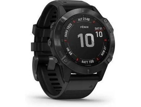 Garmin Relógio Desportivo Fenix 6 PRO (Bluetooth - Até 14 dias de autonomia - Preto)