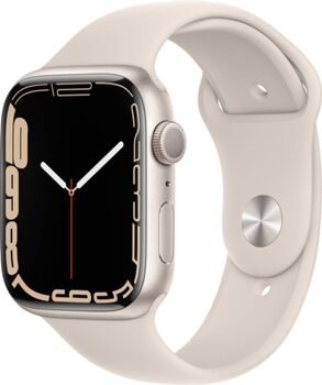 Apple Watch Series 7 GPS 45 mm Luz das Estrelas com Bracelete Desportiva Luz das Estrelas