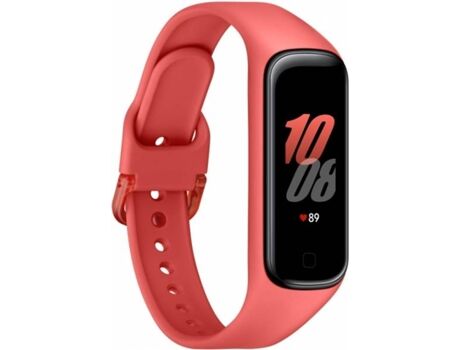 Samsung Pulseira Desportiva Galaxy Fit2 (Bluetooth - Até 21 dias de autonomia - À prova de água - Vermelho)