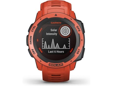 Garmin Relógio Desportivo Instinct Solar (Bluetooth - Vermelho)
