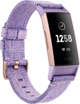 Fitbit Pulseira Desportiva Charge 3 Special Edition (Bluetooth - Até 7 dias - À prova de água - Roxo)