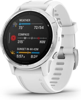 Garmin Relógio Desportivo Fenix 6S (Bluetooth - Até 9 dias de autonomia - Branco)