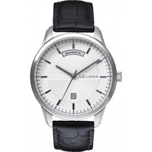 Leijona Lejon Hoods Töölö Office 5120-4677 -Armbandsur, 38 Mm, Vit / Svart