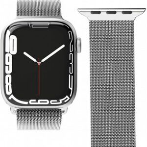 Vonmählen Milanese Loop -Armband, Apple Watch 42 / 44 / 45 / 49, Silve