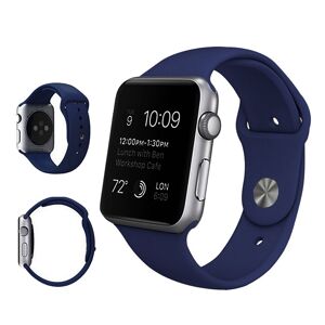 Kamda Armband för Apple Watch 38/40/41mm silikon Mörkblå