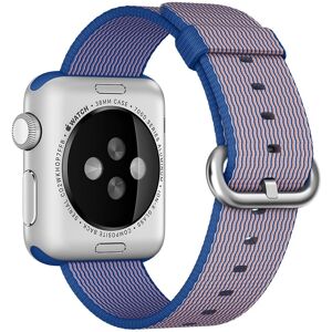 Kamda Armband för Apple Watch 42/44/45mm vävd nylon Lila & Blå