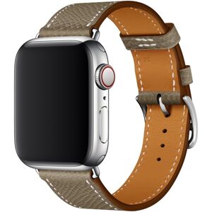 Kamda Äkta läderarmband grå för Apple Watch 38/40/41mm