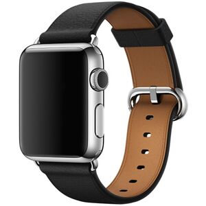 Kamda Äkta läderarmband svart för Apple Watch 38/40/41mm