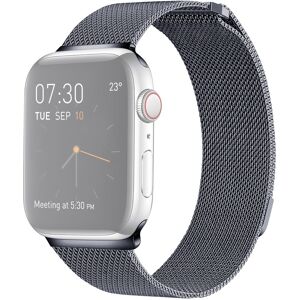 Kamda Metallarmband Milanese Loop för Apple Watch 38/40/41mm Mörkgrå