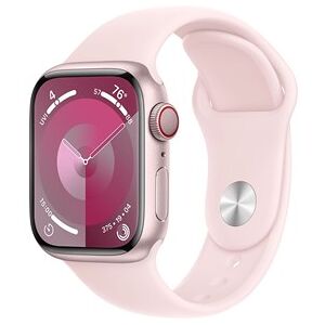 Apple Watch Series 9 GPS 45mm Pink Aluminium Case with Light Pink Sport Band - M/L