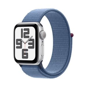 Apple Watch SE GPS 40mm Silver Aluminium Case with Winter Blue Sport Loop