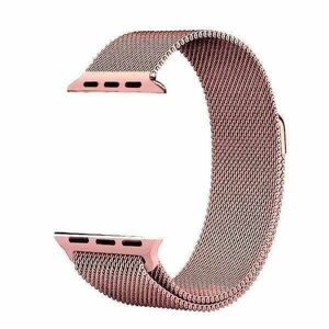 SES Elegantný kovový pásik pre chytré hodinky Apple Watch 44 mm (6.série) - svetlo ružový