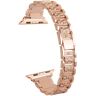 4wrist Ocelový tah s kamínky pro Apple Watch 42/44/45/49 mm - Rose Gold