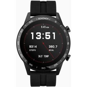 Sekonda Sekonda Active Smart Watch   Black Case & Black Silicone Strap   1909