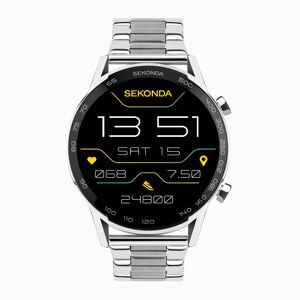 Sekonda Sekonda Active Plus Smart Watch   Silver Alloy Case & Stainless Steel Bracelet   30177