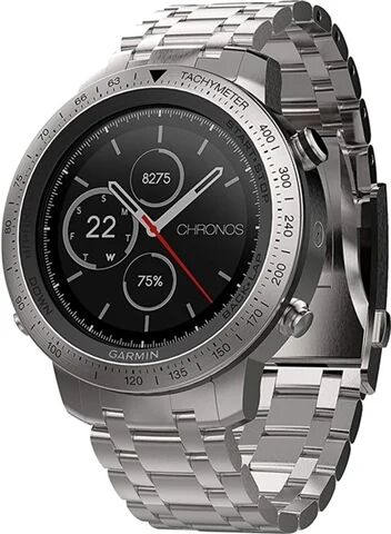 Refurbished: Garmin Fenix Chronos Brushed Stainless Steel, B