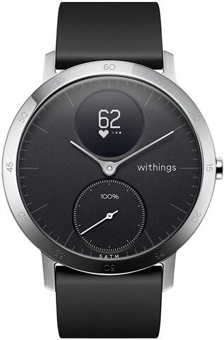 Refurbished: Withings HWA03 Steel HR Activity Tracker (40mm), Black, C