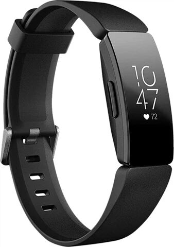 Refurbished: Fitbit Inspire HR Fitness Tracker- Black, C