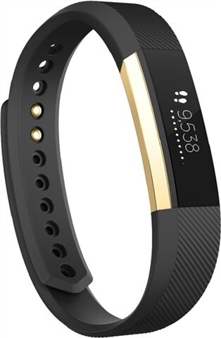 Refurbished: Fitbit Alta Fitness Wrist Band Black/Gold, Large B