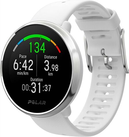 Refurbished: Polar Ignite Fitness Watch - White Strap, B