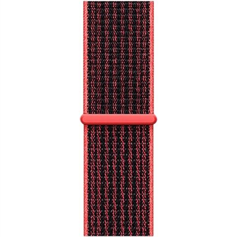Refurbished: Nike Sport Loop STRAP ONLY, Bright Crimson/Black, 42mm/44mm, B
