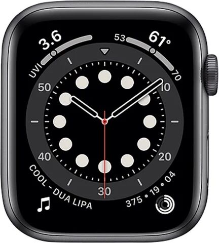 Refurbished: Watch Series 6 (Cellular) NO STRAP, Space Grey Aluminium, 44mm, A