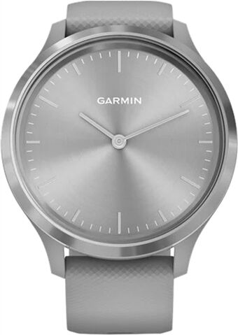 Refurbished: Garmin Vivomove 3 Hybrid Smartwatch Grey Silicone - Silver, B