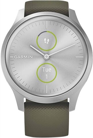 Refurbished: Garmin VivoMove Style Hybrid Smartwatch Moss Green, B