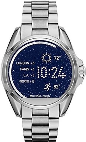 Refurbished: Michael Kors Access Bradshaw Silver-Tone Smartwatch, B