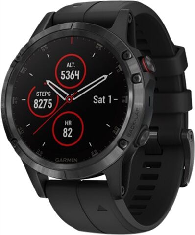 Refurbished: Garmin Fenix 5 Plus Sapphire 47mm - Black, C