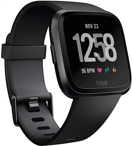 Refurbished: Fitbit Versa Health and Fitness Smartwatch - Black, B