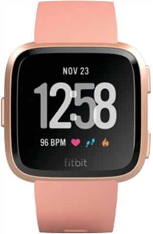 Refurbished: Fitbit Versa Health and Fitness Smartwatch - Peach, B