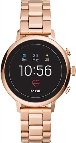 Refurbished: Fossil Gen 4 Venture HR FTW6018 - Rose Gold/Rose Gold, A