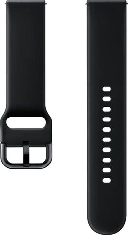 Refurbished: Official Samsung Galaxy Watch Active 20MM Silicone Strap - Black