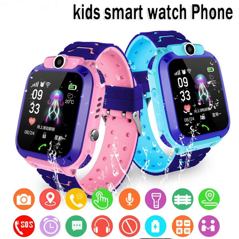 greentiger smart watch Q12 Kids Smart 2G Call Phone Watch Waterproof Mother Children LBS Monitor Boy Girls SOS Child Sports Digital Watches Tracker