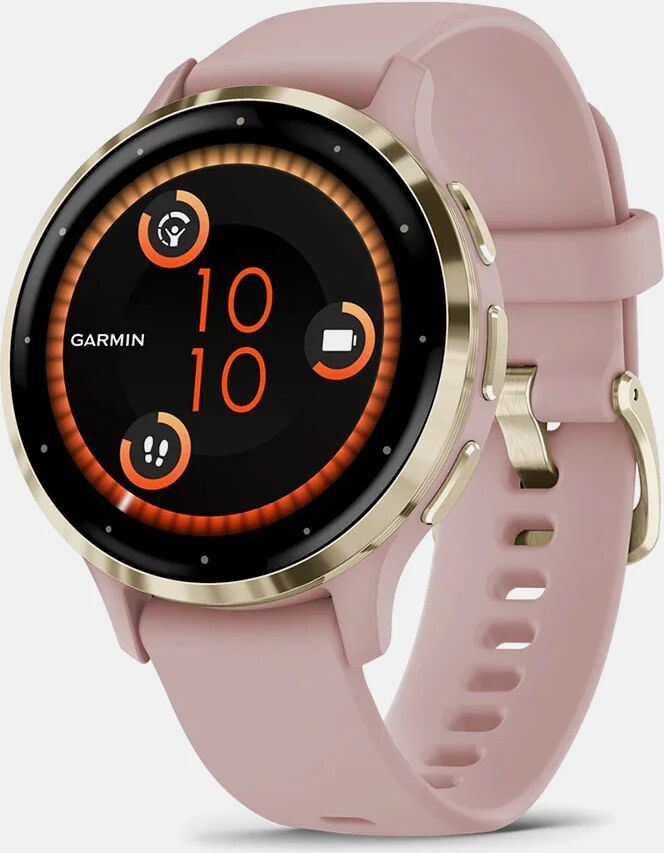 Garmin Venu 3s GPS Watch GPS Watches Soft Gold with Dust Rose Band